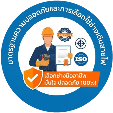 ช่างเดินสายไฟ-กำลัง-เดินไฟในบ้าน